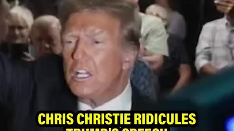 Trump’s latest speech gets RIDICULED by Chris Christie in new interview.