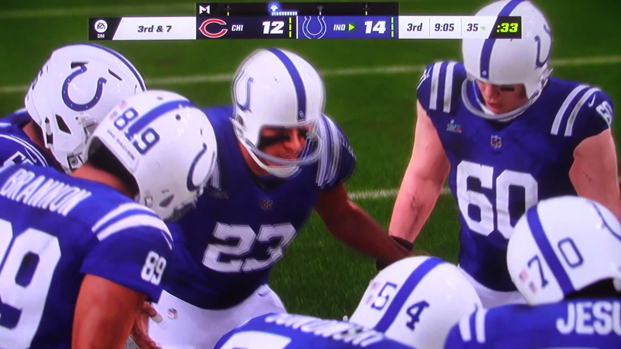 Madden: Colts vs 1985 Bears (Super Bowl Richard Dent 4 Sacks)