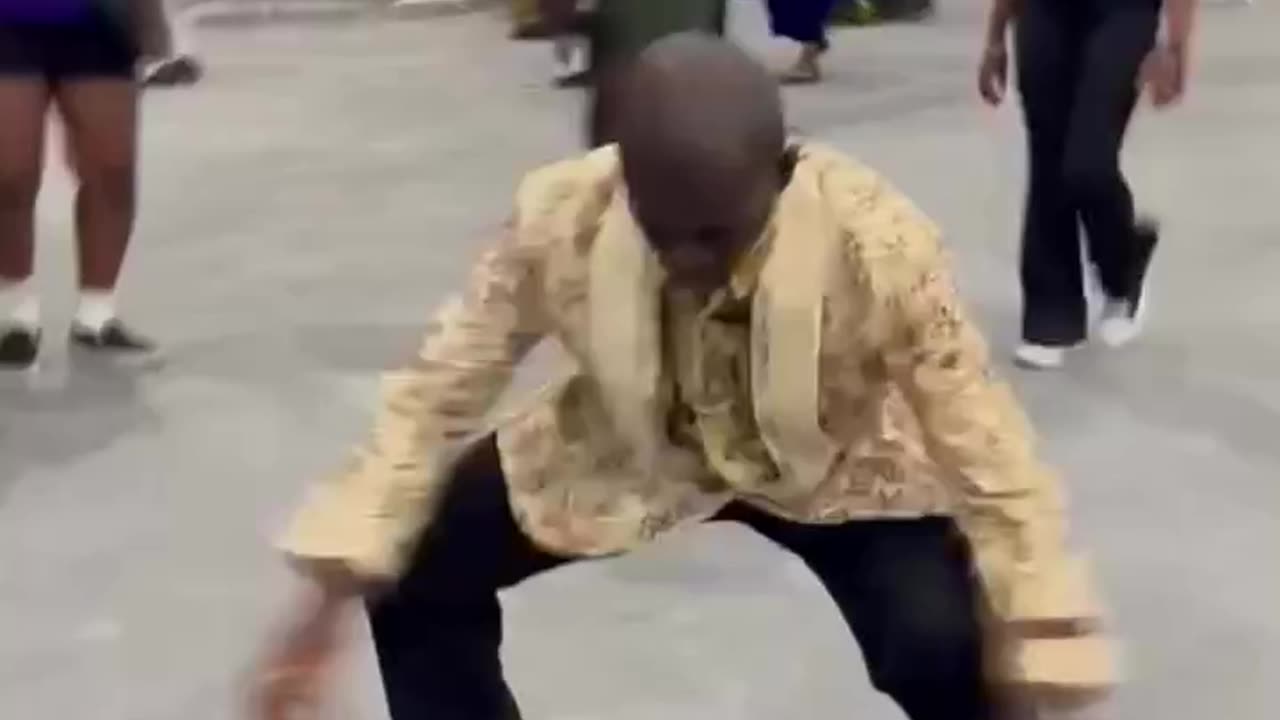 A funny man dancing in a church 😅