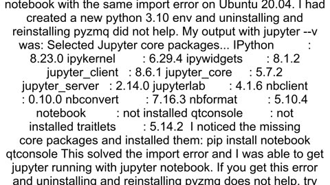 jupyter ImportError cannot import name 39constants39 from partially initialized module 39zmqbackend