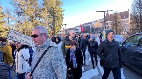 Manifestation Annecy le 05 02 2022