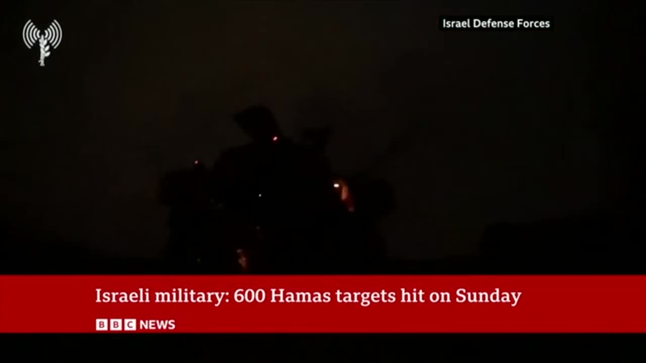 Israel says it has hit 600 Hamas targets in the past 24 hours - BBC News