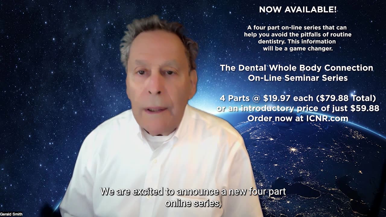 IT'S HERE! The Dental Whole Body Connection On-Line Seminar Series.