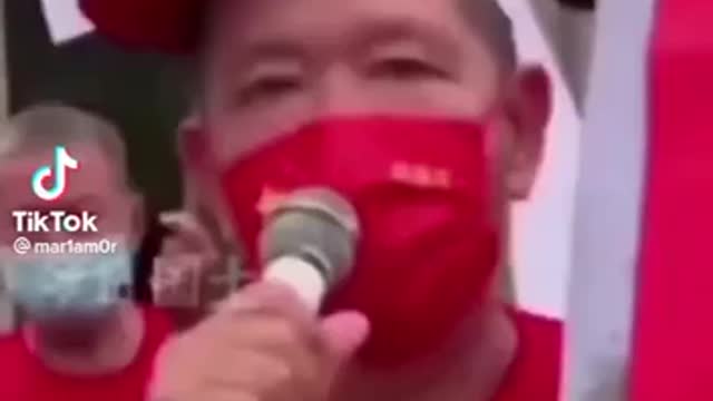 Taiwanese protest Pelosi.