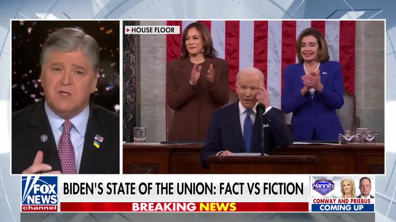 Hannity: Biden’s State of the Union ‘defined America last, not America first’