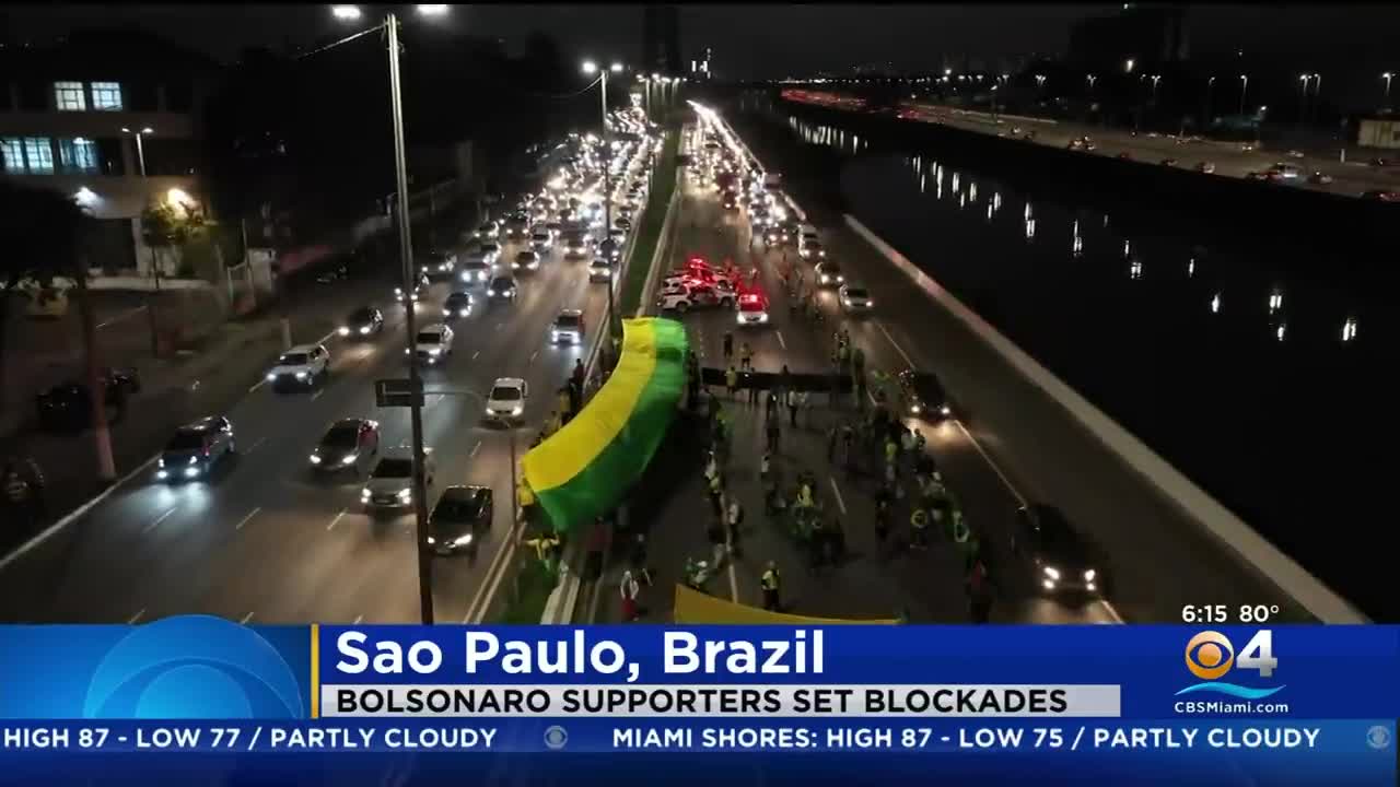 Bolsonaro Supporters Block Roads In Protest Of Brazil Presidential Election Results