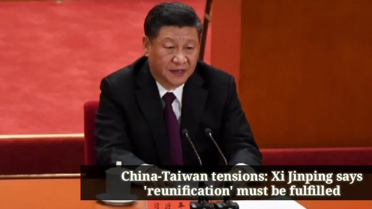 Taipei’s reunification with China 'must be fulfilled', China's Xi says