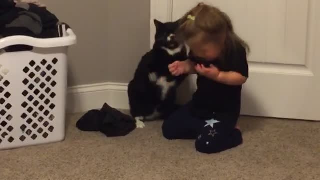 Cat Unloads Fists Of Fury On Little Girl