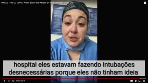 ENFERMEIRA CHORA E CONTA O QUE SE PASSOU NO HOSPITAL DURANTE A PANDEMIA.