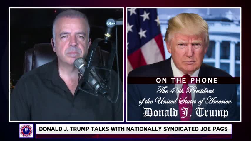 45th President of the United States Donald Trump Joins Joe Pags.