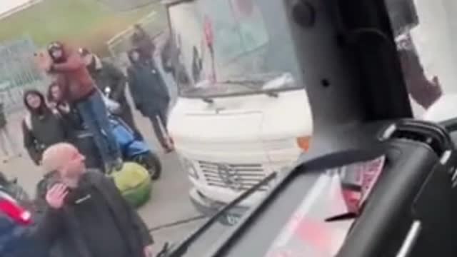 Hague, Netherlands - Freedom Convoy is headed to Brussels