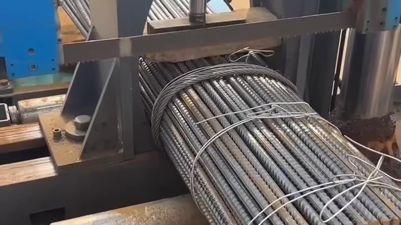 Satisfying cutting large amount of iron rods with old machine