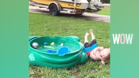 Cutest babies Playing With Water