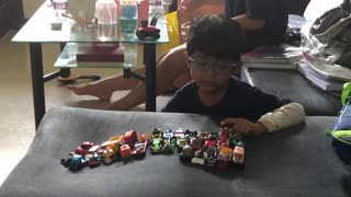 Playing my hot wheel