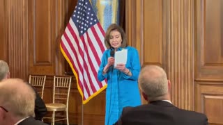 Pelosi Reads a Poem to Ukraine Written by...Bono