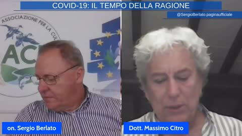 ON.LE SERGIO BERLATO E DOTTOR MASSIMO CITRO: “COVID 19, E' VENUTO IL TEMPO DELLA RAGIONE!!”😇💖👍