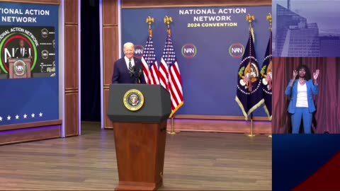 Biden Shows Intense Vigor As He Half-Jogs A Few Steps Out To His Fake Set To Give Virtual Remarks