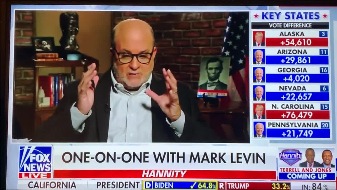 Mark Levin 11-6-20 (Voter Fraud In ENV's)