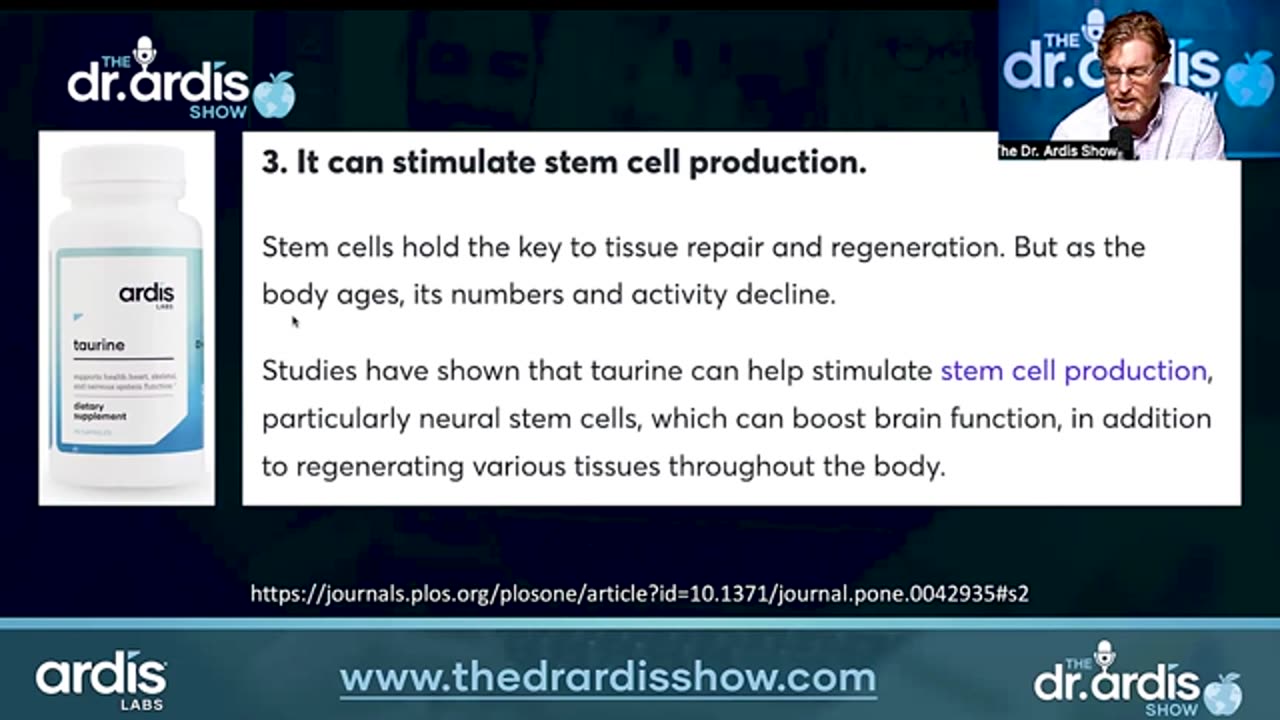 Why does Dr. Bryan Ardis take Taurine? | Episode 04.17.2024