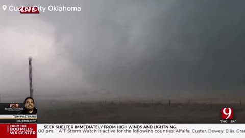 🚨 BREAKING - TORNADO WARNING - CUSTER CITY, OKLAHOMA