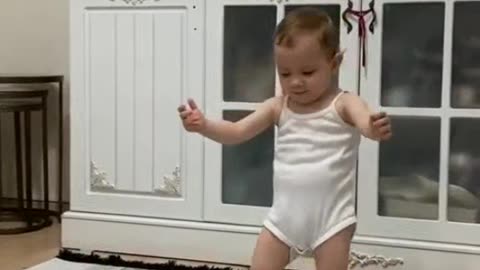 Nice child dancing