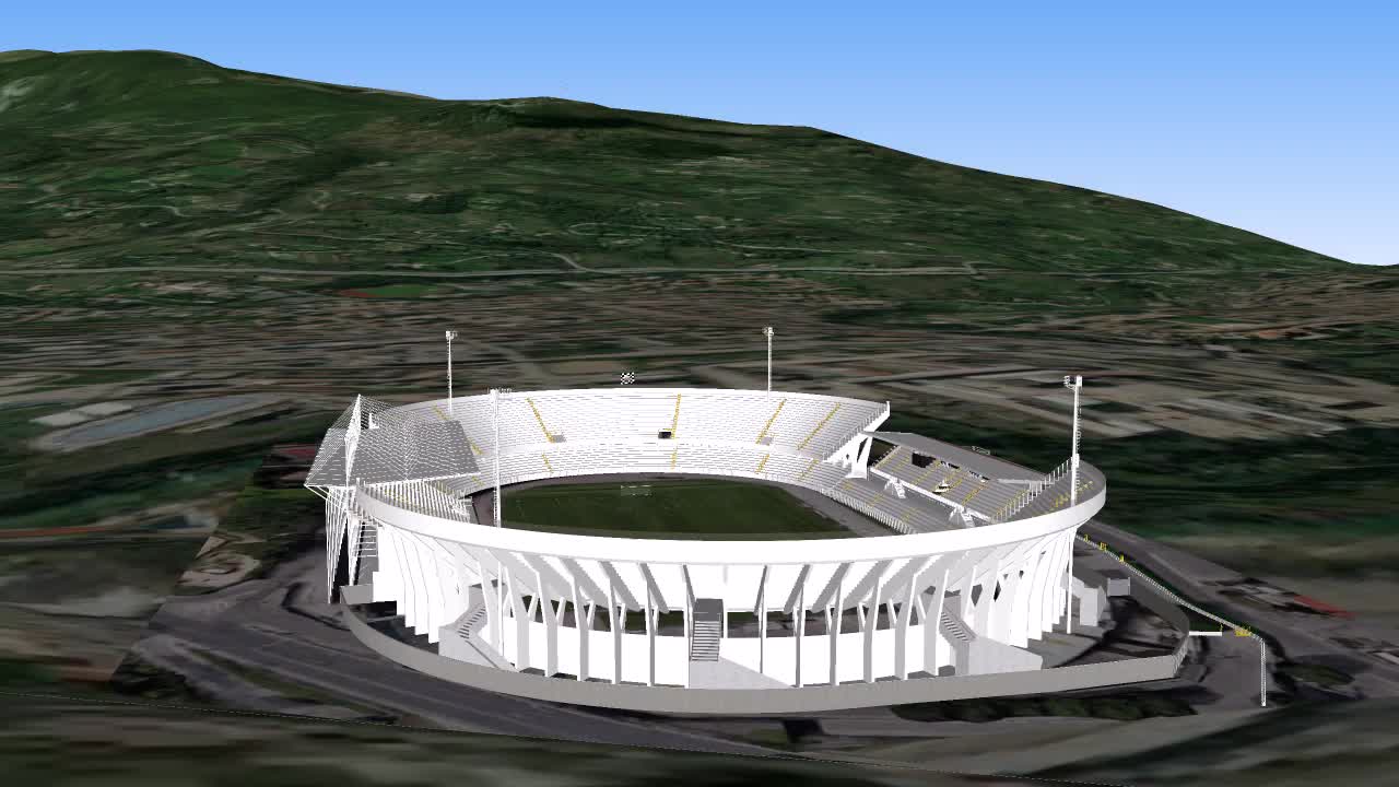 Sketchup models I made Stadio del Duca Ascoli Piceno