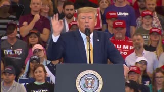 Trump slams Pelosi at Louisiana rally.