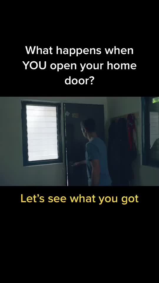 What happens when your open home door