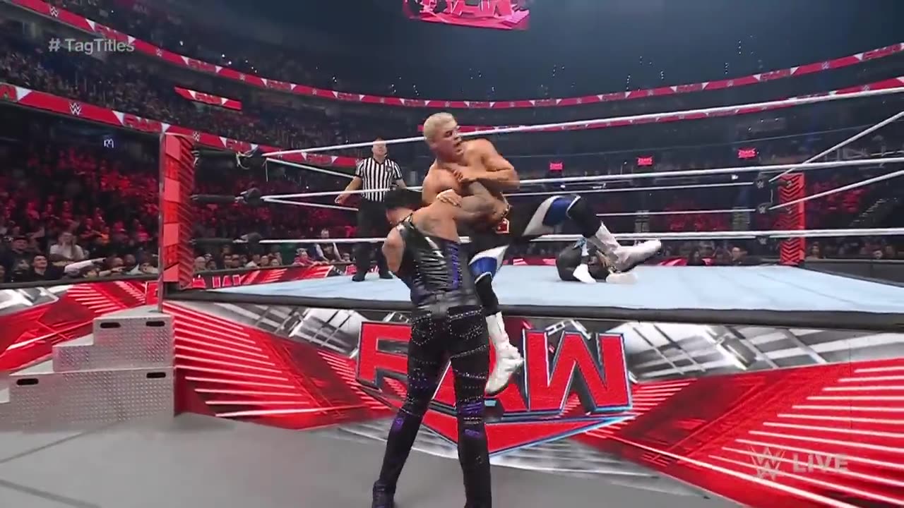 Mcintyre costs Rhodes & Uso their title match against baylor & Priest: wwe match