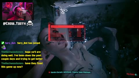 I save a naked lady in a tub. Cyberpunk: 2077