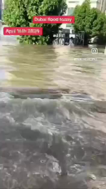 🇦🇪 Massive flooding due to weather warfare in Dubai.
