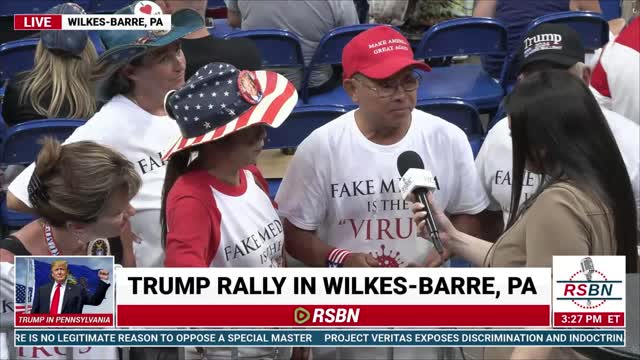 Family Interview During the 'Save America Rally' in Wilkes-Barre, PA 9/3/22