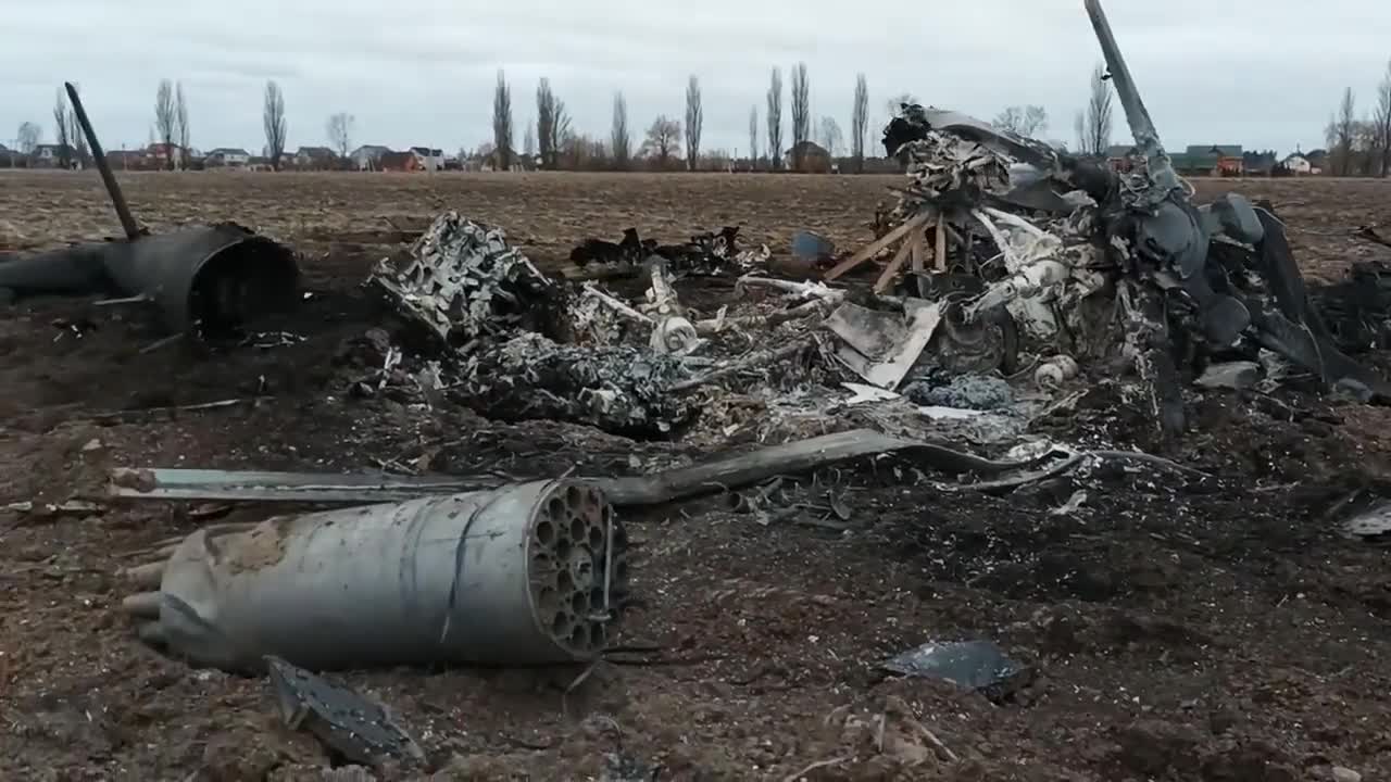 Destroyed Helicopter