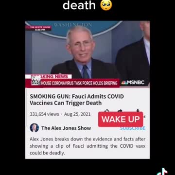 Fauci Admits Covid Vaccine Can Trigger Death
