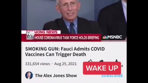 Fauci Admits Covid Vaccine Can Trigger Death