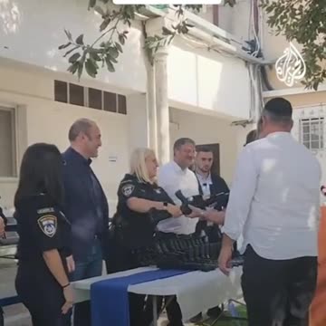 ZIONIST OCCUPATION ARMING SETTLERS IN WES BANK PALESTINE