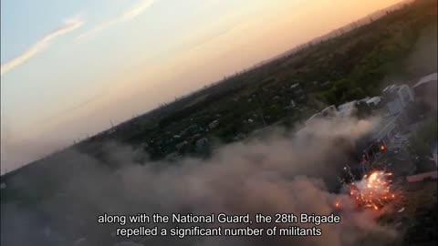 On the outskirts of Donetsk, the base of the "Pyatnashka" battalion is on fire, reports the head of
