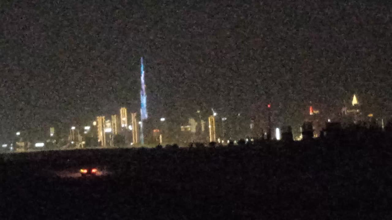 Dubai night view Burj khalifa