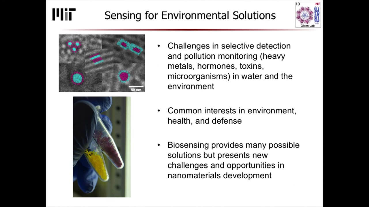 Nanostructuring Proteins for Improved Biosensors: Bradley Olsen, MIT.nano 2018