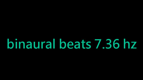 binaural beats 7.36 hz