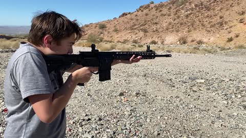 A little Pew Pew in Lake Havasu with the boy!