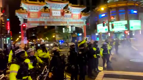 DC Police Take Down ANTIFA In Chinatown