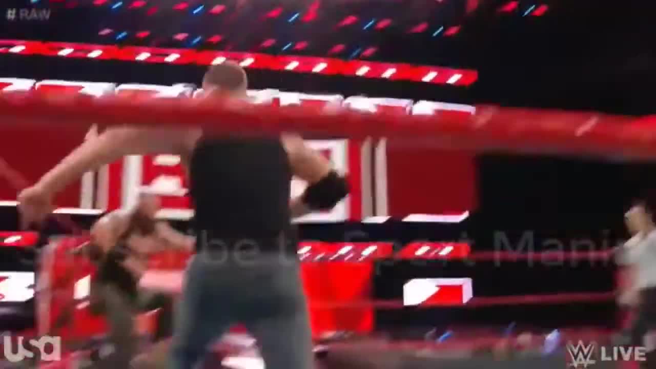 Roman Reigns saves Dean ambrose from Braun Strowman Wwe best HD