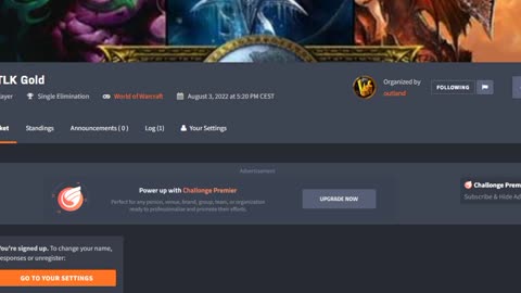 WOTLK Classic on Challonge