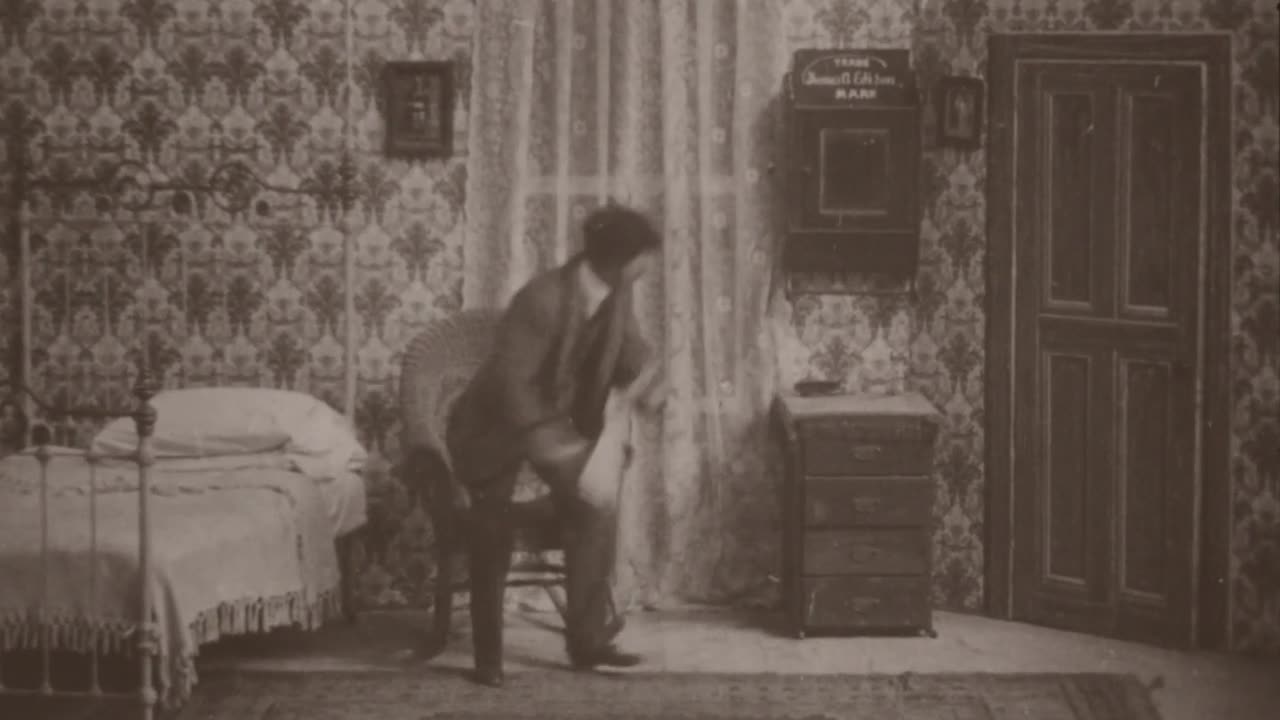 Buster's Joke On Papa (1903 Original Black & White Film)