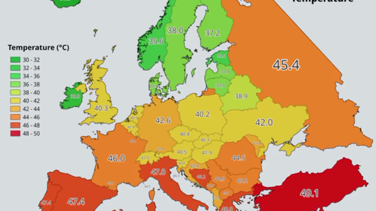 Europe is now fastest warming continent