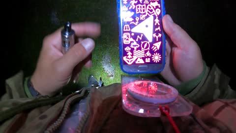 Hiking in the mist. Getting closer to a cliff edge