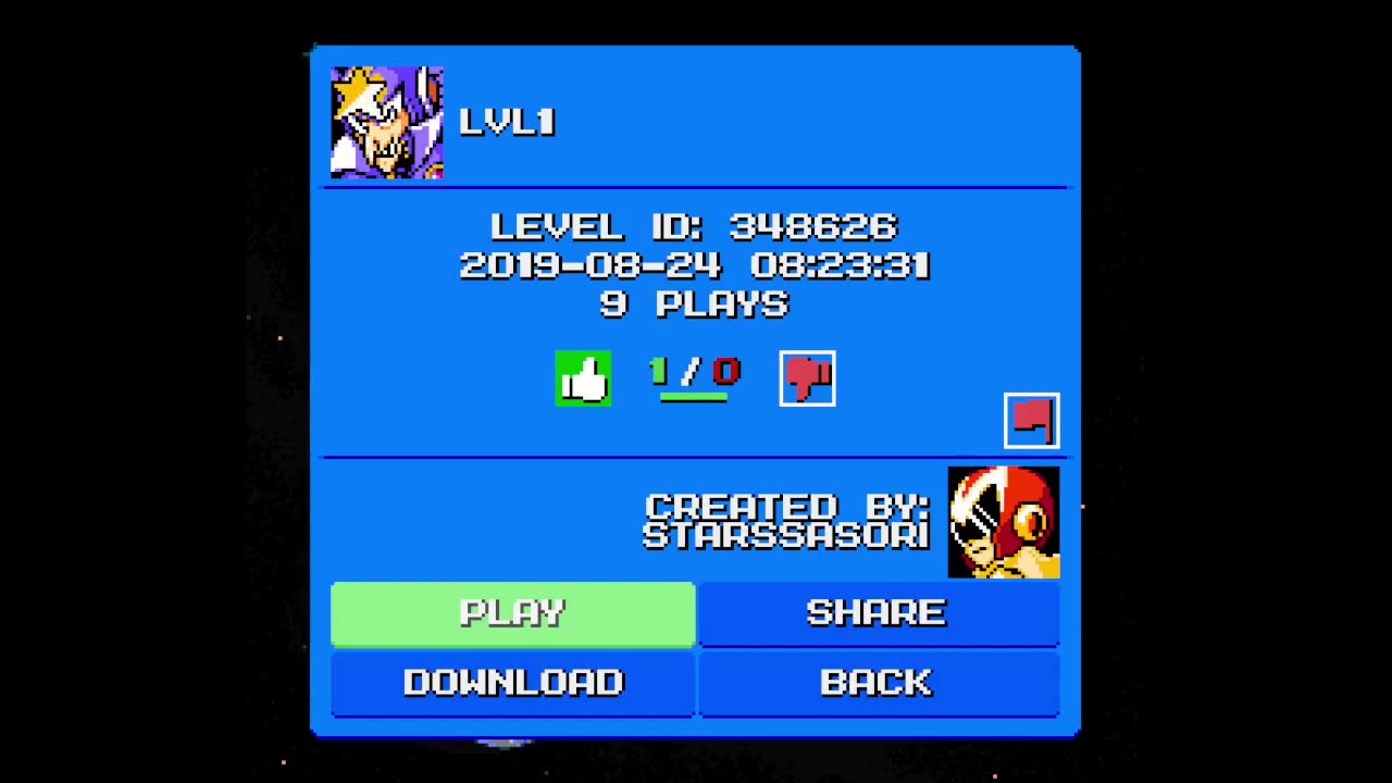 Mega Man Maker Level Highlight: "LVL1" by StarsSasori