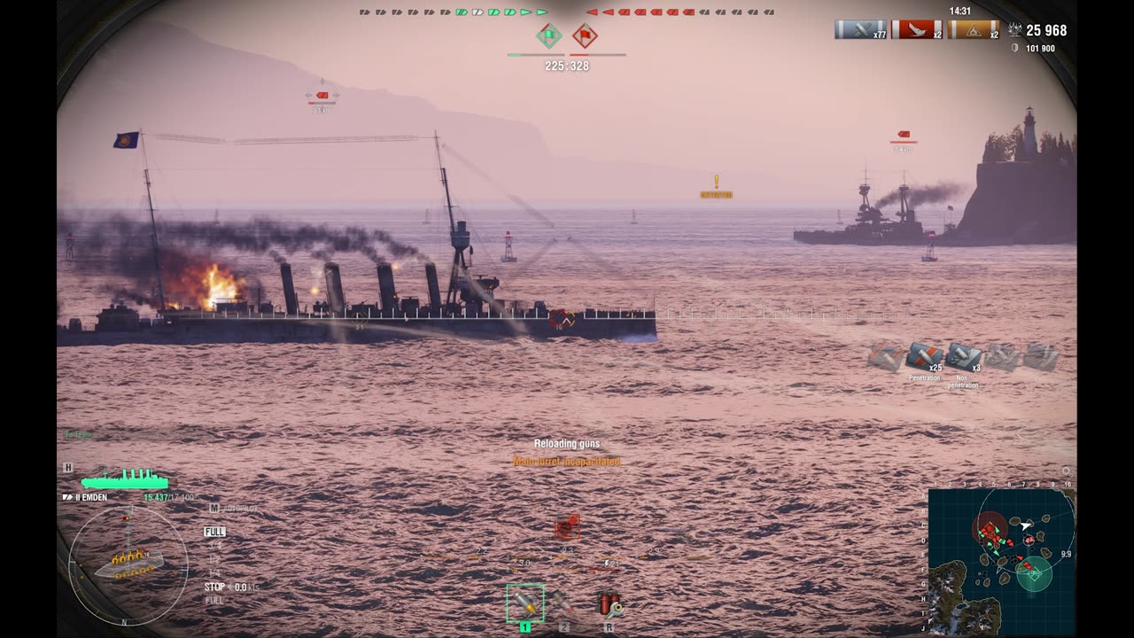 3 Destroyed Ships Target hits 195 World of warships