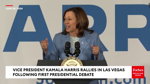 'We Still Believe In Our President'- Kamala Harris Praises Biden In Post-Debate Las Vegas Rally